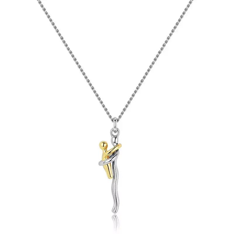 mother and child necklace, mother daughter necklace, hug necklace, titanium necklace gift, Christmas gift for mum, Christmas jewellery gift, luxury rose box gift, meaningful Christmas gift, mum necklace UK, sentimental jewellery gift, mother child pendant, gift for mother UK, Christmas necklace UK, preserved rose gift box, premium titanium jewellery, necklace gift for daughter, emotional gift for mum, Christmas sale jewellery