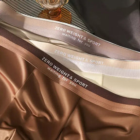 Close-up of Veyro brown boxer briefs showing waistband and fabric