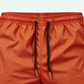 Kairo™ Men's Red Cargo Shorts with elasticated drawcord waist