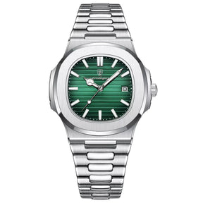 Regent™ men’s stainless steel watch with green dial
