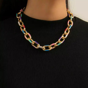 Luna Boho Set, boho jewellery set UK, necklace and bracelet set for women, bohemian choker necklace UK, fashion jewellery set women, trendy jewellery UK, colourful bracelet and necklace set, women’s boho accessories, boho chic jewellery UK, modern bohemian jewellery set