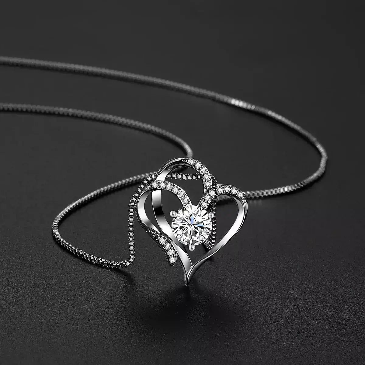 Magical Essence of Love Necklace, elegant women’s necklace, zirconia necklace, romantic gift necklace, jewellery for girlfriend, meaningful gift for her, silver adjustable necklace, sophisticated women’s jewellery, anniversary gift for wife, delicate feminine necklace, copper and zirconia jewellery, romantic birthday gift for her, timeless love necklace