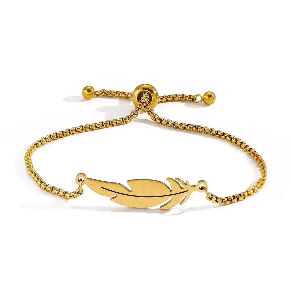 women’s elegant bracelete,

water-resistant women’s bracelet,

stylish women’s bracelete,

stainless steel women’s bracelet,

silver women’s bracelete,

rose gold bracelet women,

minimalist women’s bracelete,

feather charm bracelet,

fashion bracelet women,

adjustable bracelet for women
