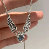 Ethereal Crownheart Necklace,valentinesdaygift, valentinesgiftforher, romanticnecklace, heartnecklace, gothicnecklace, vintagejewellery, womensnecklace, angelwingsnecklace, crownedheartnecklace, gothicjewellery, valentinesnecklace, valentinesdaynecklace, romanticvalentinesnecklace, gothicnecklaceforwomen, vintagegothicnecklace, angelwingsheartnecklace, heartcrownnecklace, necklacegiftforher, valentinesgiftjewellery, romanticjewellerygift, loveheartnecklace