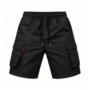 Kairo™ Men's Black Cargo Shorts with practical multi-pocket design