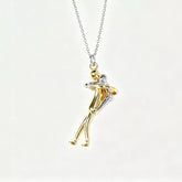 Gold Father & Son Hug Pendant Necklace – Symbol of an Unbreakable Bond