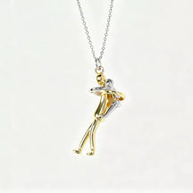 Gold Father & Son Hug Pendant Necklace – Symbol of an Unbreakable Bond