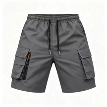 Kairo™ Men's Grey Cargo Shorts with drawcord waist and cargo pockets