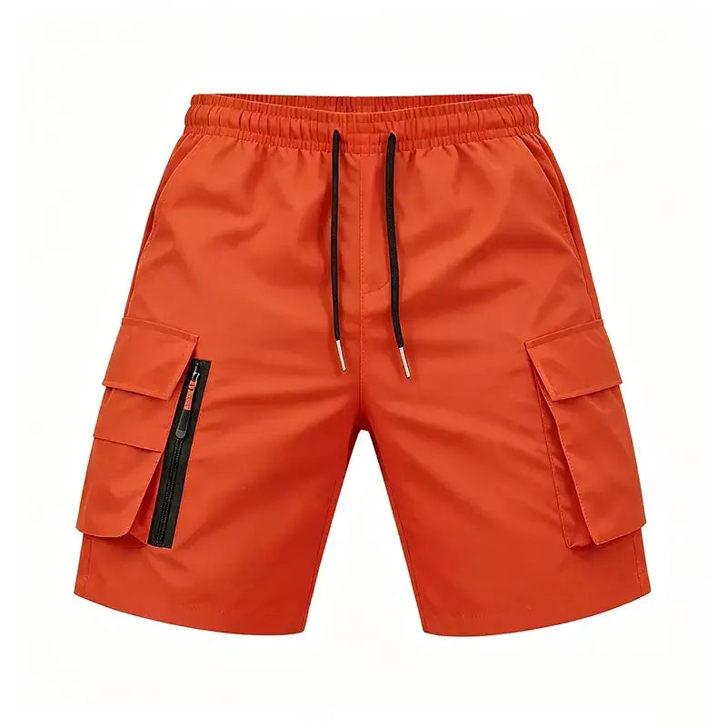 Kairo™ Men's Red Cargo Shorts with functional cargo pockets